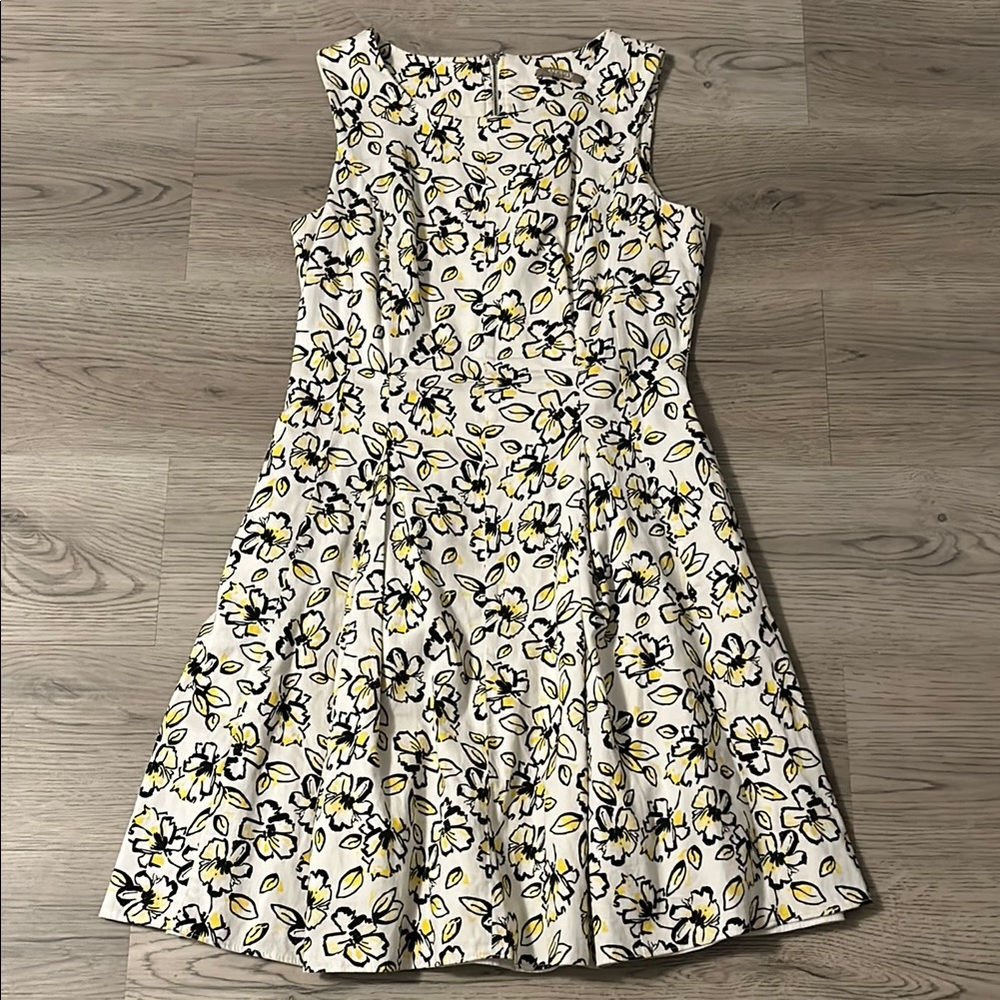 Orsay Floral White and Yellow Sleeveless Dress Size 8